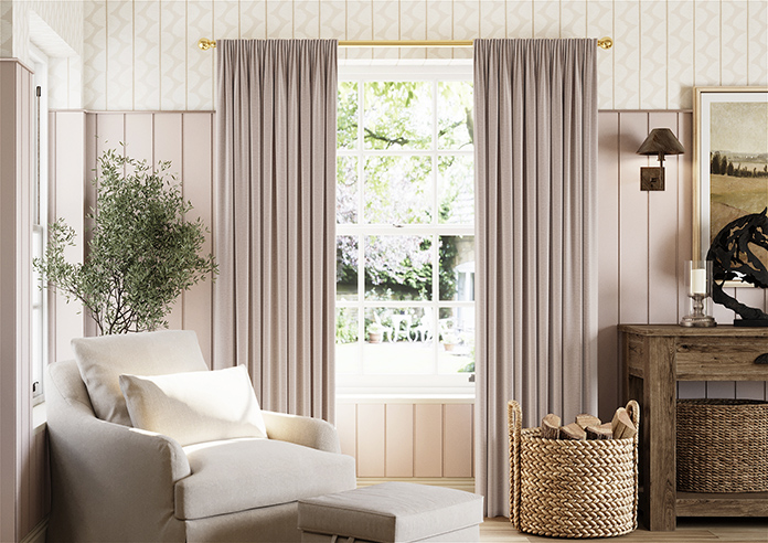 Oslo, Baby Pink - Made to Measure Curtains - Image 3